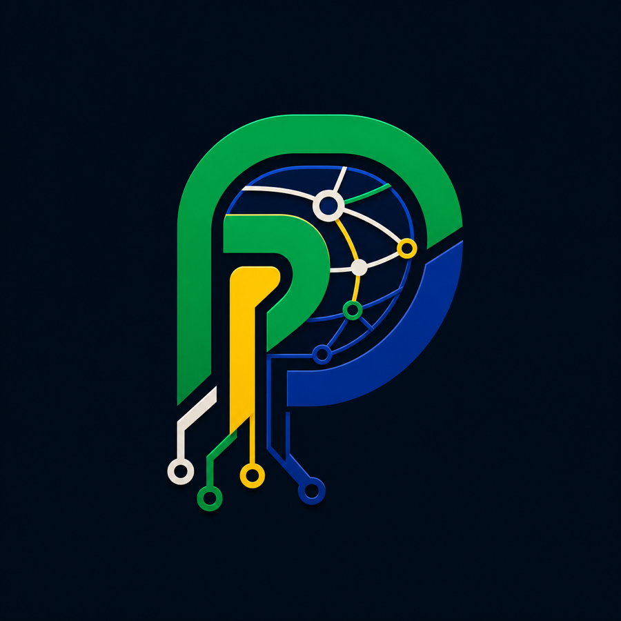 PDBWEB technology mark with connected circuits